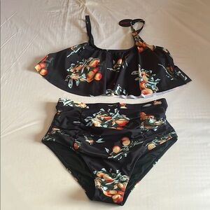 New Floral Black Swim Set - Large